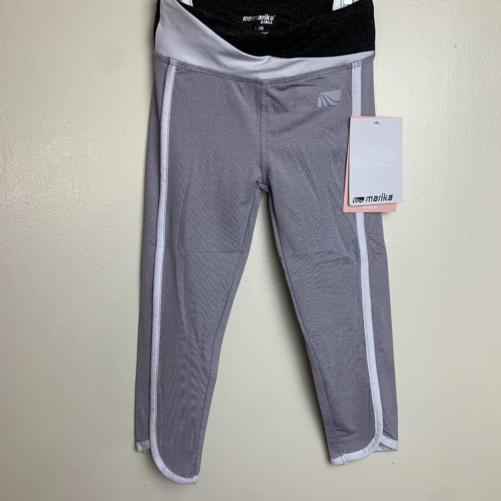 MARIKA PERFORMANCE GIRLS GREY LEGGINGS XL